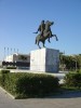 Standbeeld Alexander de Groot boulevard Thessaloniki
