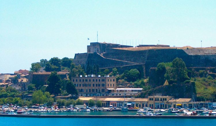 Het nieuwe fort van Corfu