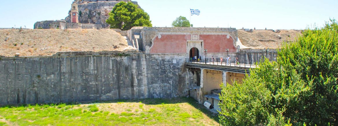 Het oude fort van Corfu