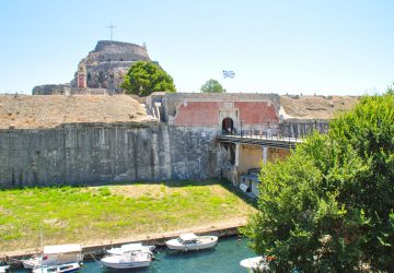 Het oude fort van Corfu